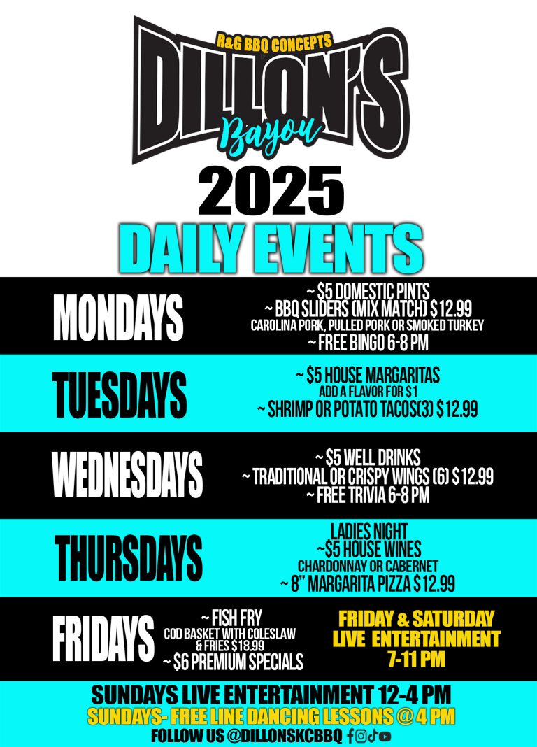 2025 Bayou Daily Events 768x1068