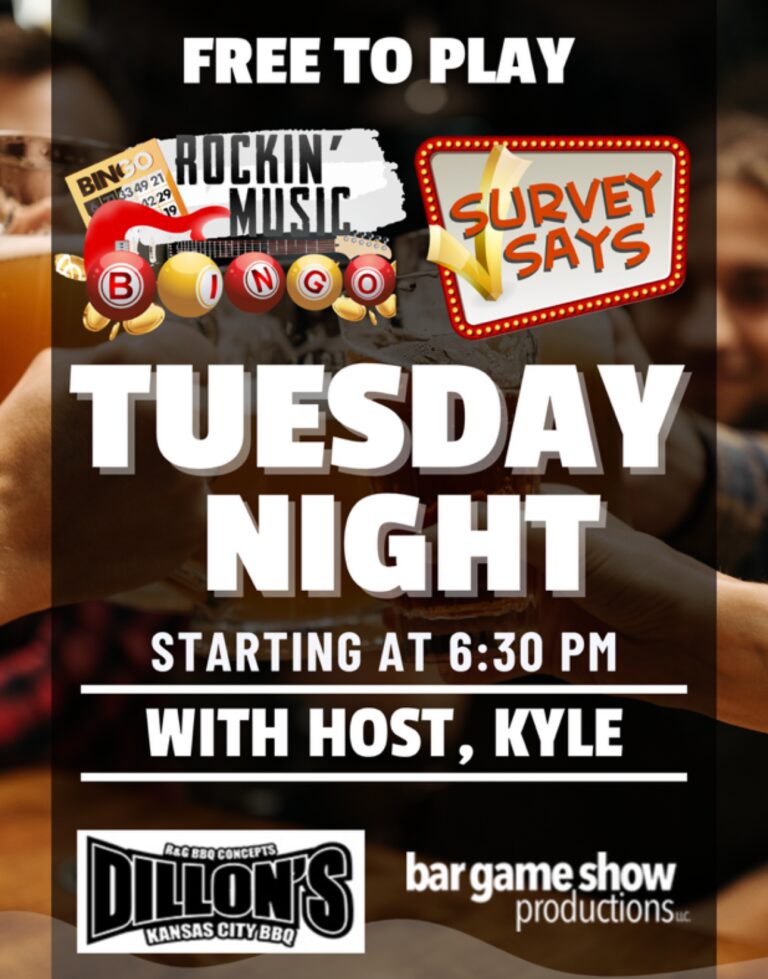 Tuesday Bingo 768x979