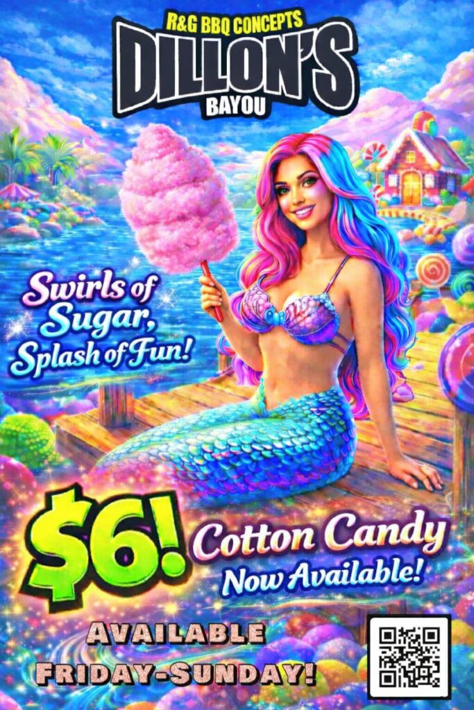 NEW! Cotton Candy at the Bayou