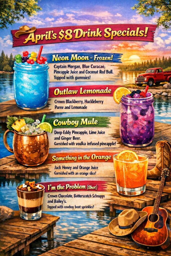 APRIL DRINK SPECIALS