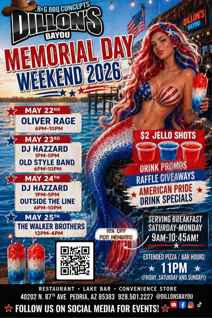 Memorial Day 2026 at the Bayou