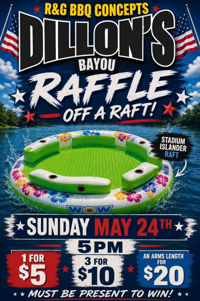 2026 Memorial Day Weekend Giveaway t at Dillon's at Pleasant Harbor Marina