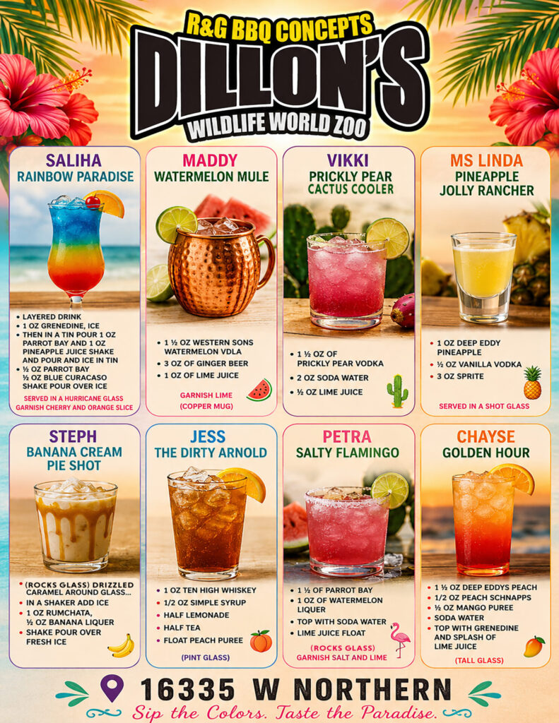 Zoo Bar Summer Drinks2026