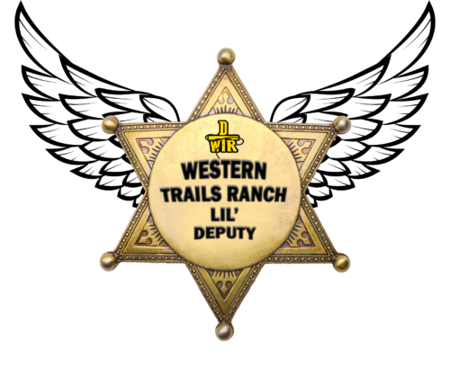 The Western Trails Ranch Lil’ Deputy badge represents the fun, western spirit of the Lil’ Deputies event and celebrates the youngest entrepreneurial members of our community as they learn, create, and proudly showcase their ideas.